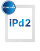 Standard+ iPad 2 Digitizer Assembly w/Home Button (WHITE)
