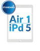 Standard+ iPad 5 (2017) / Air 1 Digitizer Assembly (Air 1 Home Button Pre-Installed) (WHITE)