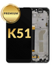 LG K51 LCD Assembly w/Frame (BLACK) (Premium/Refurbished)