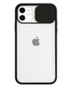 iPhone 12 Pro Max Slide Camera Transparent Case - BLACK