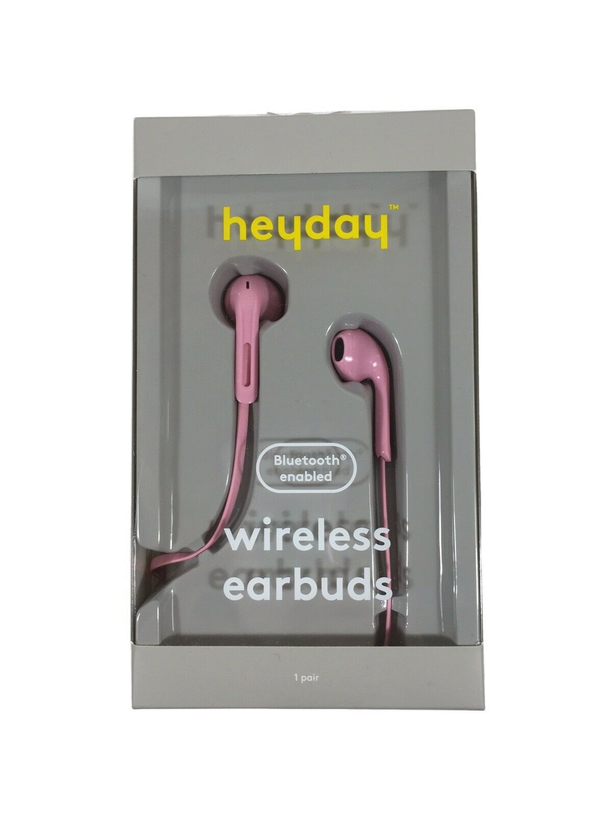Heyday Wireless Bluetooth Flat TPE Earbuds - Peony