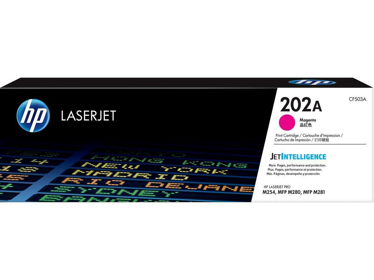 HP 202A LaserJet Toner Cartridge - Magenta