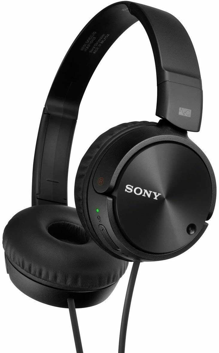 Sony MDR-ZX110NC/B Noise Canceling Headphones On Ear MDRZX110NC Black