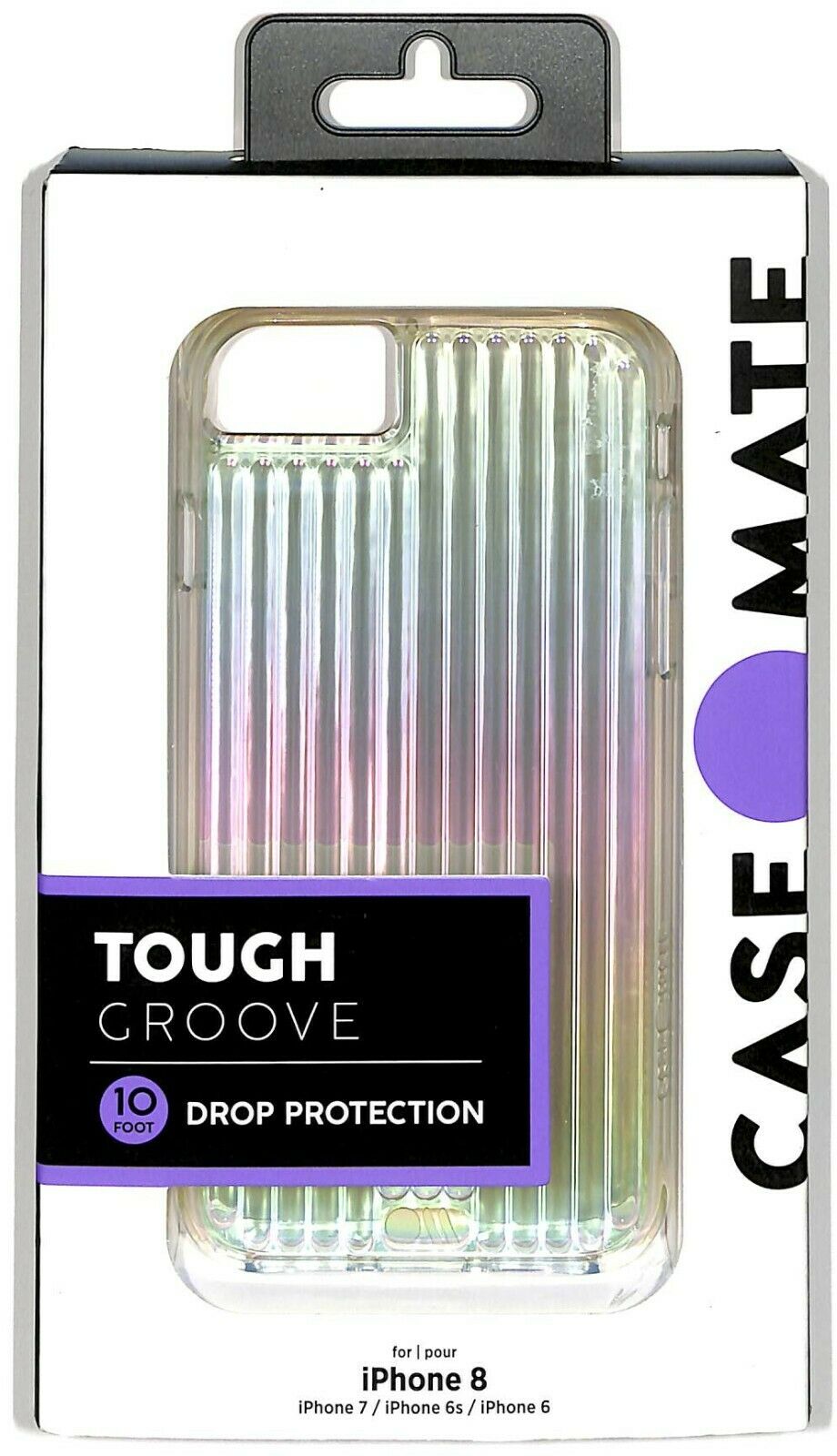Case-Mate for Apple iPhone 8 / 7 / 6s / 6 Tough Groove Case - Iridescent Color