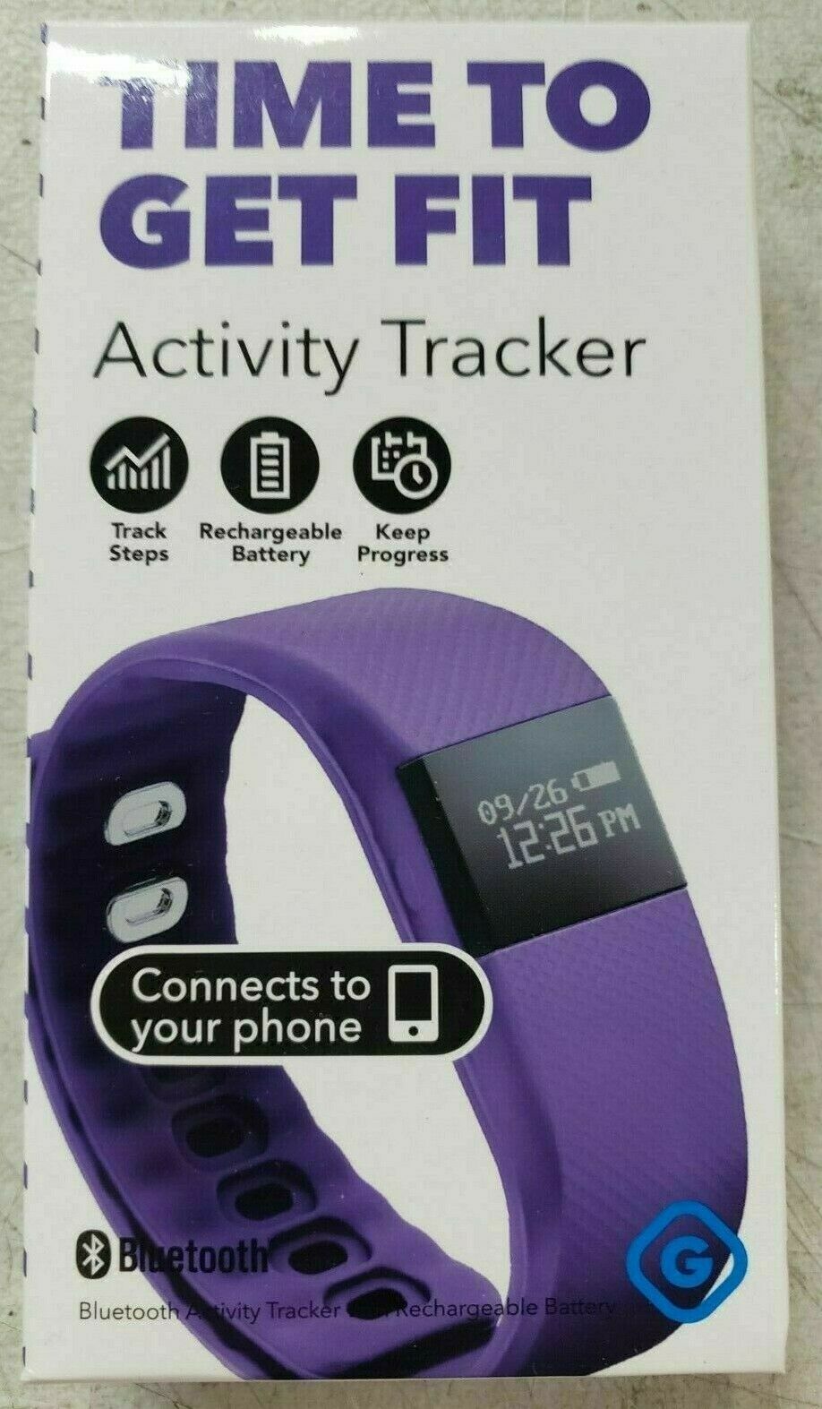 GEMS Your Fitness Bluetooth Watch App Tracks Fitness Activity Data Sleep Purple