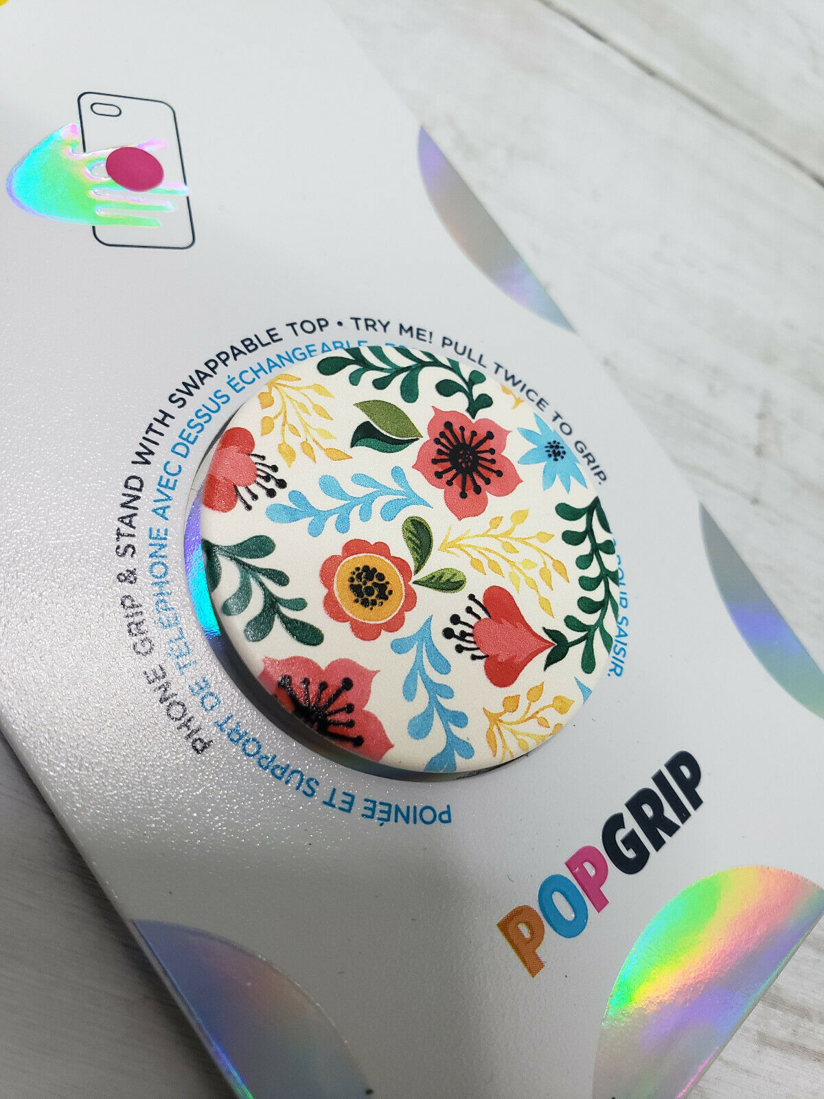 PopSockets: PopGrip with Swappable Top for Phones and Tablets -