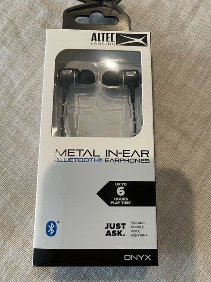 Altec Lansing Metal In-Ear Bluetooth Earbud Black