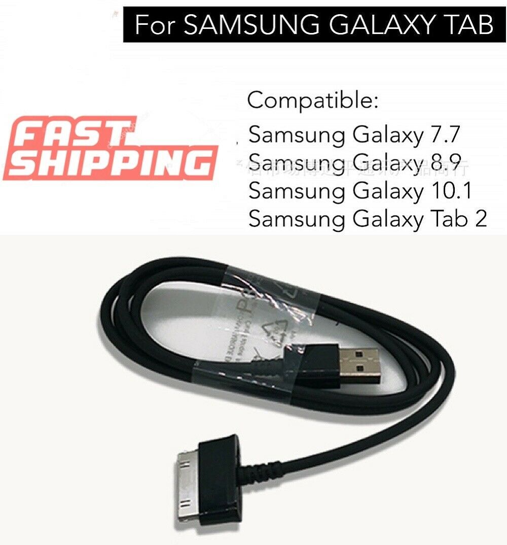 USB 30 Pin Charger Cable for OEM Samsung Galaxy TAB P1000 10.1 8.9 7.0