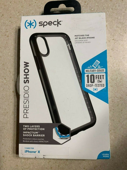 Speck Presidio Show Case for iPhone XS / X - Clear/Black