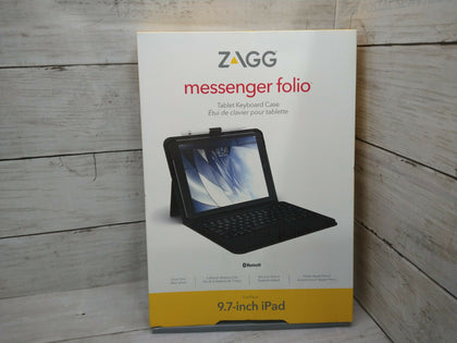 ZAGG Messenger Folio - Bluetooth Tablet Keyboard iPad 9.7