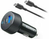 Anker Classic 2-Port PD 33W Car Charger with a Power Delivery 6' USB C to USB C Cable