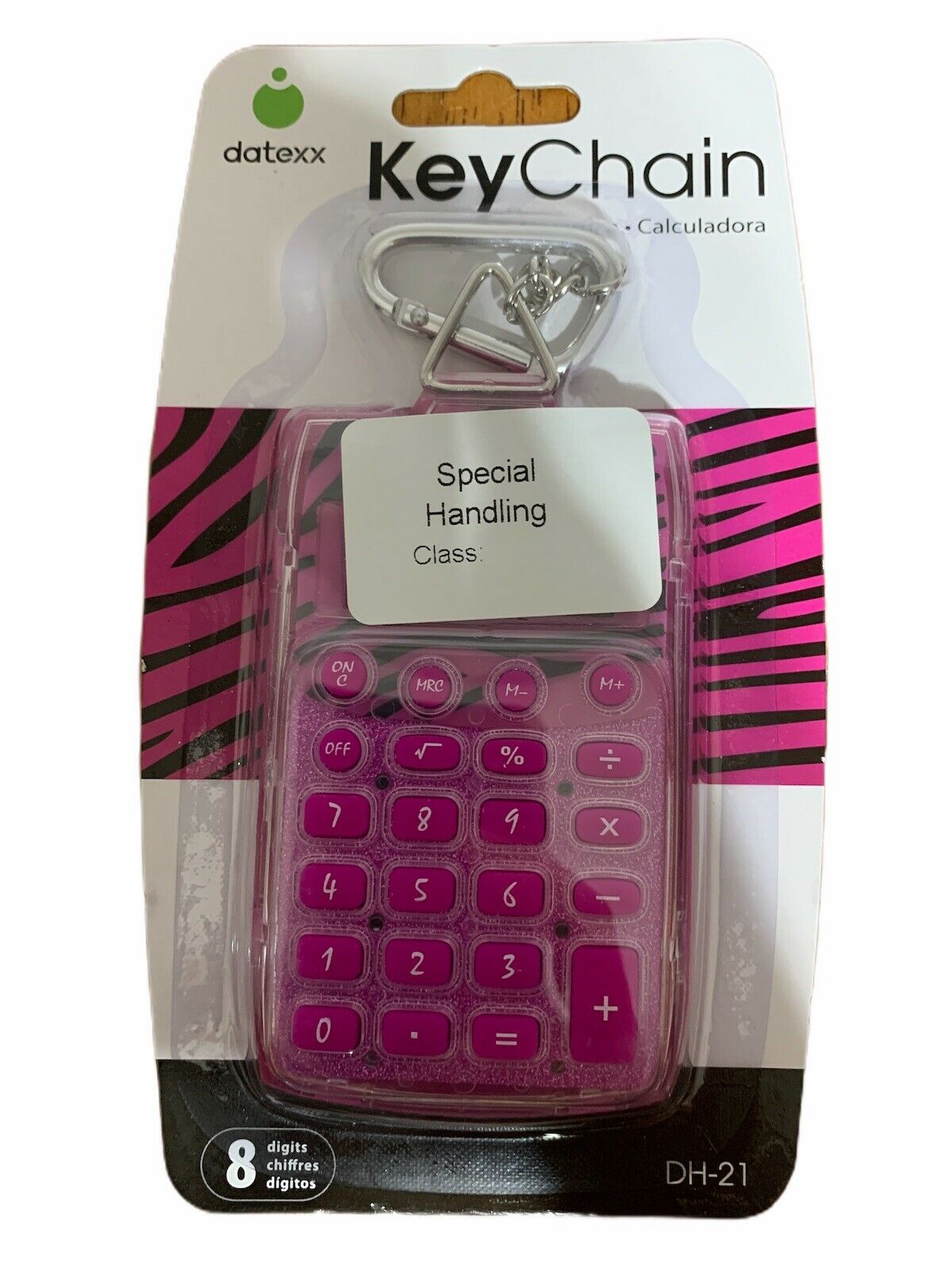 Basic Calculator datexx Silver Pink Green