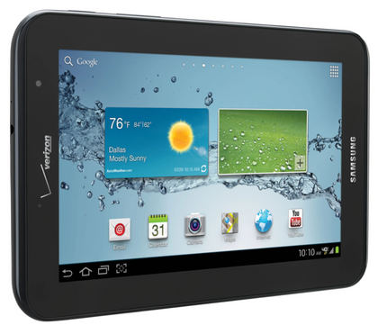 Samsung Galaxy Tab 2 SCH-I705 8GB, Wi-Fi + 4G (Verizon), 7in Tablet - Black
