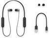 Sony WI-C310/B Wireless Bluetooth Ear Buds Neckband Headphones WIC310 Black