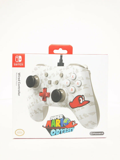 PowerA Wired Controller for Nintendo Switch Super Mario Odyssey White