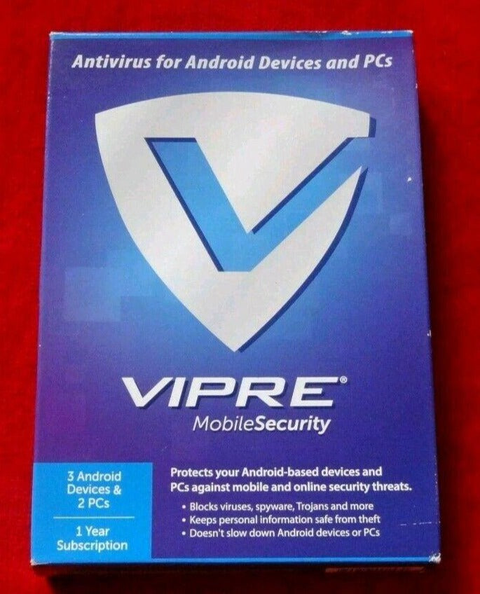 Vipre Mobile Security 3 Android Devices & 2 PCs 1 Year