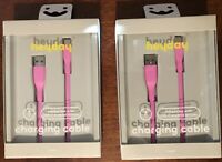 Heyday 3' USB-C to USB-A Flat Cable - Pink 