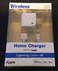 Just Wireless 2.4A Single USB ABS Wall Charger (with 5' Lightning Cable) - White