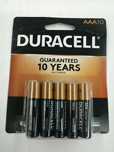 Duracell Coppertop AAA Batteries - 10 Pack Alkaline Battery 