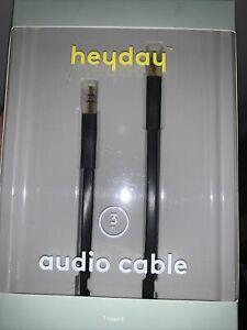Heyday 3' Audio Aux Cable - Black 