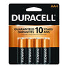 Duracell Coppertop AA Batteries - 4 Pack Alkaline Battery 