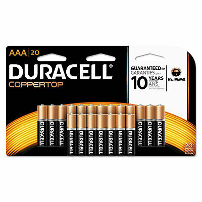 Duracell Coppertop AAA Batteries - 20 Pack Alkaline Battery 