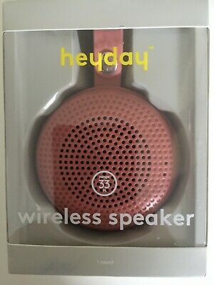 HeydayRound Portable Bluetooth Speaker with Loop - Dusty Coral 