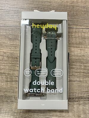 Heyday Apple Watch Double Wrap Band 38/40mm - Green Suede 