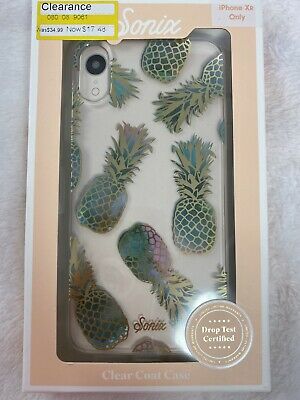 Sonix Apple iPhone XR Clear Coat Case - Liana Teal/Pineapple 