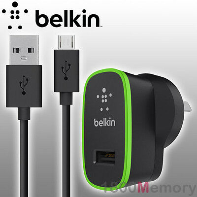 Belkin Universal 2.1A Home Charger with 4' Micro-USB ChargeSync Cable - Black