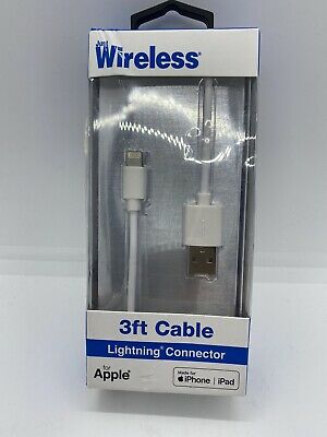 Just Wireless 3ft TPU Lightning to USB-A Cable - White