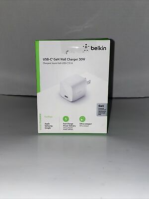 Belkin 2A/30W 1-port USB-C Wall Charger - White 