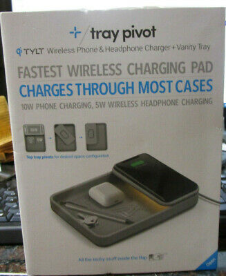 TYLT 10W Qi Wireless Charging Tray - Gray 