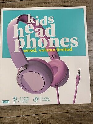 Gems Wired On-Ear Kids HeadPhonenes - Pink/Purple 