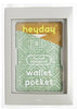 Heyday Universal Cell Phone Stick-on Wallet Pocket Geo Print (River Green)