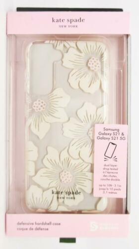 Kate Spade Defensive Hardshell Case for Samsung Galaxy S21 + 5G Hollyhock Floral