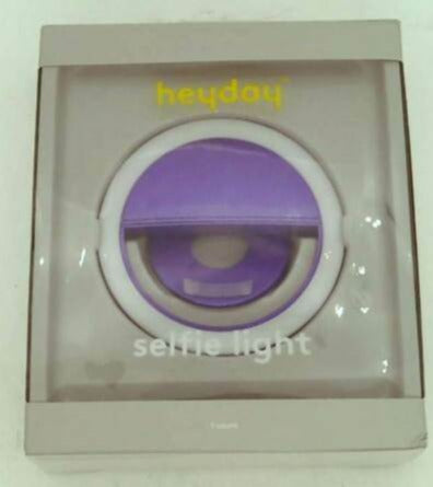Heyday Cell Phone Selfie Light Clip Mount Color Purple