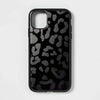 heyday Apple iPhone XS Max, 11 Pro Max Antimicrobial Case (Black Leopard Print)