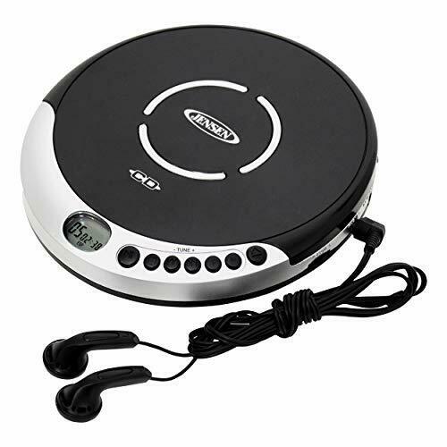 Jensen Portable CD Player with Bass Boost Silver JENCD60R