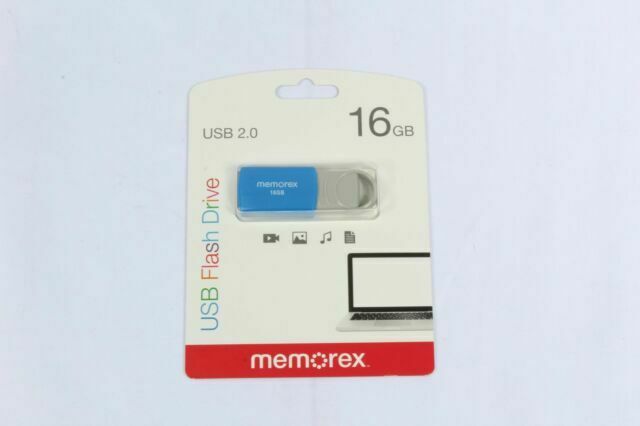 Memorex 16GB Flash Drive USB 2.0 - Blue (32020001621)