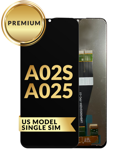 Galaxy A02s (A025/2020) LCD Assembly (BLACK) (Premium/Refurbished) (US Model / Single Sim)