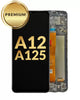 Galaxy A12 (A125/2020) LCD Assembly w/Frame (BLACK)(Premium/Refurbished)